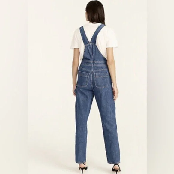 J. Crew Slouchy Boyfriend Overall In Hartwood Wash - Picture 3 of 4